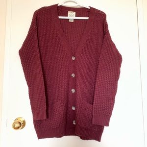 SWS Knit Burgundy Sweater